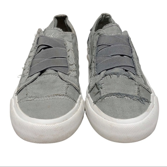 Blowfish Gray Distressed Canvas Sneakers - Picture 3 of 14